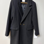 Abercrombie & Fitch Abercrombie Coat Wool Blend Pea black in small  Photo 0
