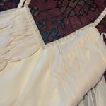 vintage butter yellow gem detailed dress with chiffon tie back Size 6 Photo 2