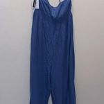O'Neill NWT O’Neill Malia XL blue strappy lightweight jumpsuit Photo 6