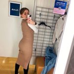 Knit Dress Tan Photo 3