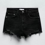 ZARA black denim shorts Photo 0