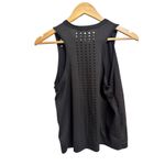 Peloton  Black Sleeveless‎ Athletic Tank Top Women's Size S Perforated Detail Photo 3