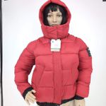 Desigual x Ecoalf Women’s Limited Edition Short Hooded Puffer Jacket Size US XS Photo 3