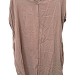 OAK‎ + FORT Buttoned Shirt Mini Dress Tan Small Photo 0