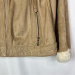 Johnston & Murphy Light Tan Faux Suede Penny Lane Jacket S Photo 3