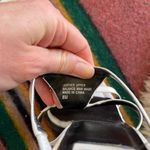 Anne Klein 90 squared toe Strappy slide on heels white leather square heel Photo 2