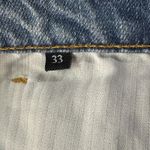 7 For All Mankind 7 FAM SZ 33 Monroe Cutoff Jean Shorts Distressed Frayed Hem Hi-Rise Button-Fly Photo 8