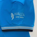 Chervo Womens‎ Short Sleeve Stretch Collared Golf Polo Shirt Blue Size Small NWT Photo 4