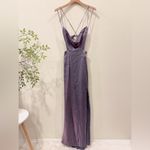 ASTR The Label Shivani Maxi Dress Lavender Shine Size Small NWT Photo 3