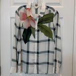 Ted Baker  London Trellis Check Print Button Down Shirt 2 (US Size 6) Photo 9