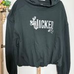 Wicked‎ NWT Black Cinched Sweatshirt Size Large Photo 2