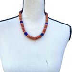 Jay King Lapis Lazuli Spiny Oyster Spondylus Shell Beaded Matinee Necklace 19” Photo 2