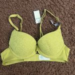 Aerie  Women's Lace‎ Padded Everyday Comfort  Green Bra US Size 32A NWT Photo 1