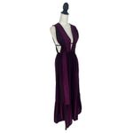 Lemlem Lelisa V-Neck Dress in Jordanos Burgundy Photo 7