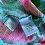 Lilly Pulitzer  Marlowe Dress Pink Lemonade Pool Blue 3/4 Sleeve Size Large Photo 6