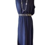 Go Couture sleeveless blouson maxi dress navy size XL NWOT Photo 3