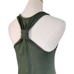 IBEX Bridget Merino Wool Racer Back Sleeveless Maxi Dress Green Sz S *Altered* Photo 5