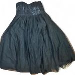 City Chic Black  strapless sequin tulle dress Photo 1
