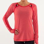 Lululemon  Womens Run Team Spirit Long Sleeve Currant size 8 Photo 6