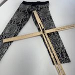 Nux Leggings Womens Small Black Gray Snake Print Vesper Capri High Rise Pants Photo 8