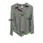 st. john's bay  Plaid Shirt in Black and Cream Size XS Photo 5