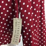 Flynn Skye  Wrap Top Multi-way Convertible Bell Sleeve Polka Dot L Photo 4