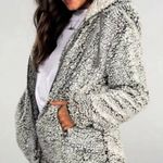 Anthropologie by Thread & Supply , Sherpa Fleece Teddy Coat, Size Small Photo 2