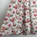 American Eagle Sz 2 White Floral Wide Leg Crop Jumpsuit Swiss Dot Boho Photo 6