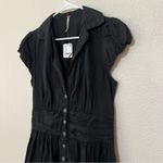 Free People  FP Chester Denim Mini Dress in Black NEW XS Photo 4