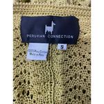 Peruvian Connection  Size Small Sweater Cardigan Button Down Knit Pima Cotton Photo 5