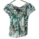 Calvin Klein Jeans  Green Floral Blouse Photo 0