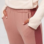 New. MONROW dusty rose jogger pants. Retails &139. Medium Pink Photo 0