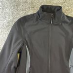 Snozu  women's black and gray fleece-lined soft shell jacket Sz L Photo 2