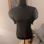 Generation Love  tee mesh polka dot heart puffy‎ sleeve tee Photo 4