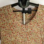 Cynthia Rowley Floral Ruffle Hem Flowy Top Photo 2