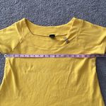 Rafaella Bright Yellow Short Sleeve T-Shirt With Metal Detail | Size XL Photo 7