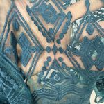 Jen's Pirate Booty  Teal Geometric Lace Dress see Measurements ( oversized) Photo 13