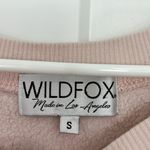 Wildfox Small Pink Long Sleeve Sweatshirt with Sparkling Rhinestone Studs Photo 3