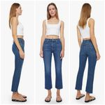 đź’•MOTHER SUPERIORđź’• The Tomcat Ankle Jeans ~ Cannonball Button Fly 30 NWT Blue Photo 4