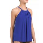MAGICSUIT Womens Parker Swimsuit Dress Sz 22W One Piece Indigo Gold Detailing Blue Photo 2