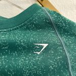 Gymshark Adapt Fleck Seamless Long Sleeve Crop Top Alpine Green XS Photo 3