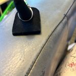 Size 8 green opal TANZAN and Garnet platinum over Sterling silver marked 925​ Photo 1