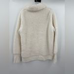 Athleta White Nirvana Funnel Neck Sherpa Fleece Sweater Size Large Photo 2