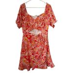 Sugar Lips Mellow Groove Mendocino Satin Ruched Cutout Mini Dress Photo 2