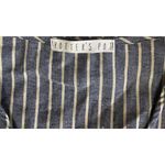 potter's pot Womens  Blue White Stripe Nautical Cropped Wide Leg Jumpsuit Size M Photo 3