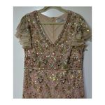 Mac Duggal Embellished Ruffled Cap Sleeve V-Neck Gown Size 12 NWT #10772 Sequins Photo 6