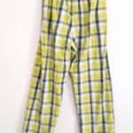 Boxercraft  XL Cotton Plaid Pajama Pants in Navy and Lime Photo 1