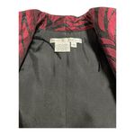 Maggy London Maggie London
Women's Blazer Jacket Size 8
Maroon, Black Metallic Jacquard Photo 2