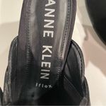 Anne Klein Iflex Isiea Mule Women 6.5 Black Block Heel Slip On Buckle Accent Photo 10