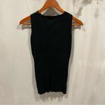 Y2K black ribbed sexy strappy o ring color sleeveless sweater Tracy M Brown Size L Photo 7